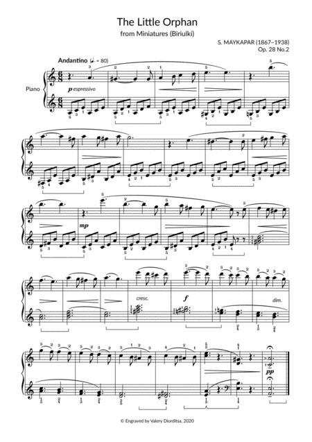 The Little Orphan Sheet Music