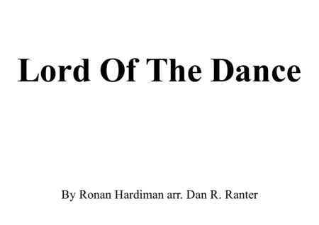 The Lord Of The Dance Sheet Music