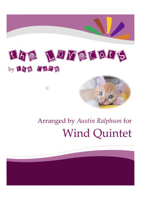 The Lovecats The Cure Wind Quintet Sheet Music