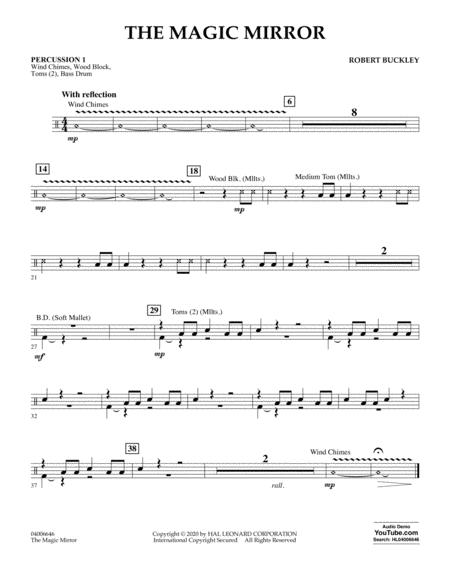 Free Sheet Music The Magic Mirror Percussion 1