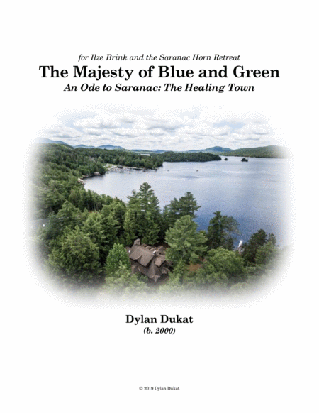 The Majesty Of Blue And Green Sheet Music