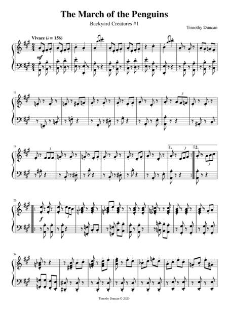 The March Of The Penguins Sheet Music