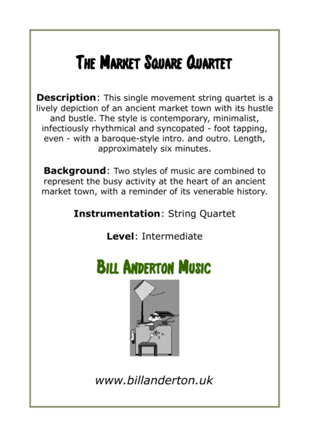 The Market Square Quartet Sheet Music