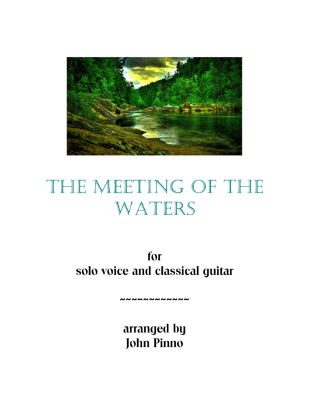 The Meeting Of The Waters For Voice And Classical Guitar Sheet Music