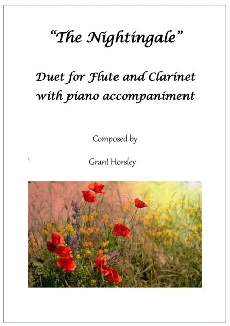 The Nightingale Flute And Clarinet Duet With Piano Intermediate Sheet Music