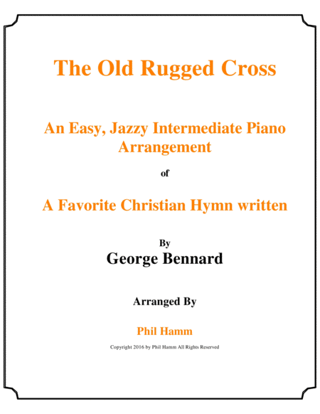 The Old Rugged Cross Jazzy Sheet Music