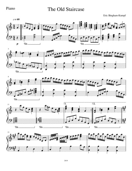 The Old Staircase Sheet Music