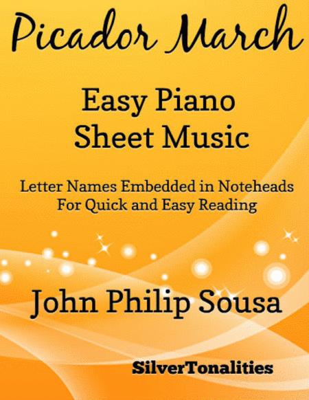 Free Sheet Music The Picador March Easy Piano Sheet Music