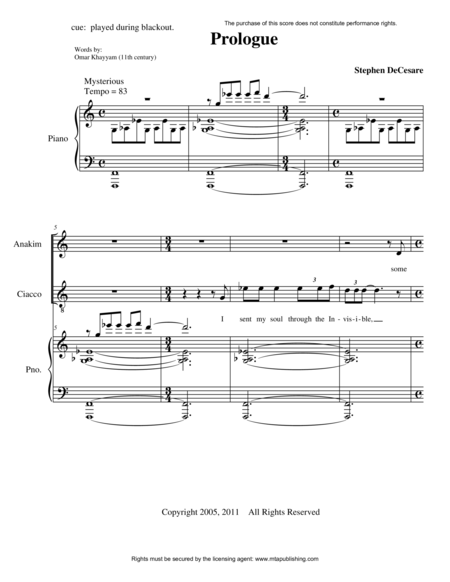 The Picture Of Dorian Gray The Musical Vocal Score Sheet Music