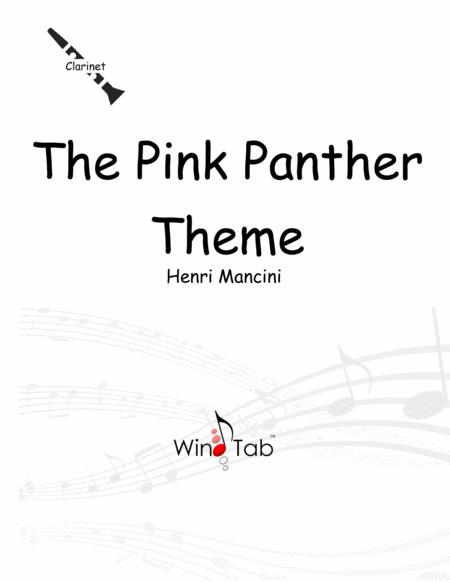 Free Sheet Music The Pink Panther Clarinet Sheet Music Tab