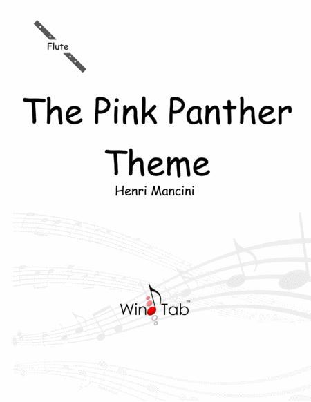 Free Sheet Music The Pink Panther Flute Sheet Music Tab