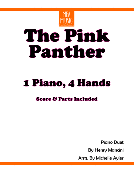 Free Sheet Music The Pink Panther From The Pink Panther Piano Duet