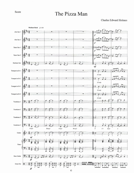 The Pizza Man Score Sheet Music