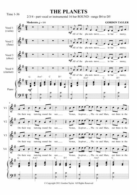 Free Sheet Music The Planets