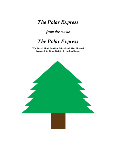 Free Sheet Music The Polar Express For Brass Quintet