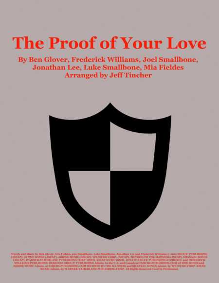 Free Sheet Music The Proof Of Your Love