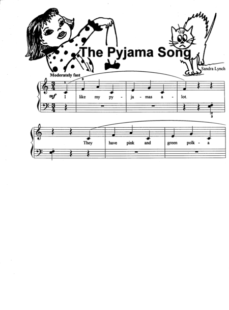 Free Sheet Music The Pyjama Song