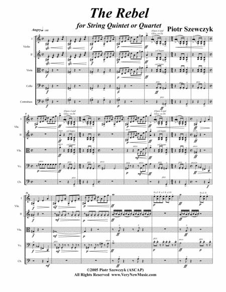 The Rebel For String Quintet Or Quartet Sheet Music