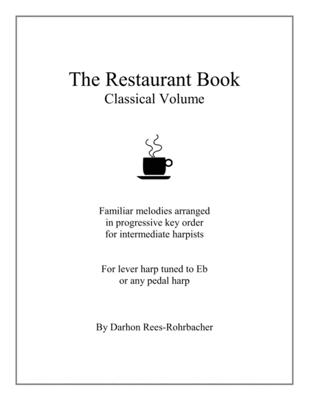 Free Sheet Music The Restaurant Book Classical Volume