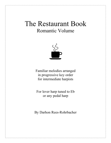 The Restaurant Book Romantic Volume Sheet Music