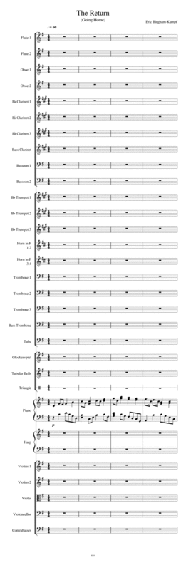 Free Sheet Music The Return Going Home