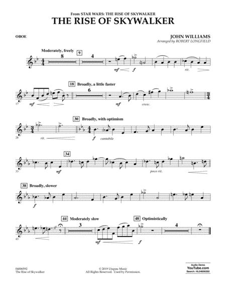 The Rise Of Skywalker From Star Wars The Rise Of Skywalker Oboe Sheet Music