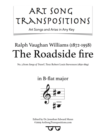 Free Sheet Music The Roadside Fire B Flat Major