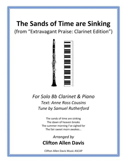 Free Sheet Music The Sands Of Time Are Sinking Bb Clarinet And Piano