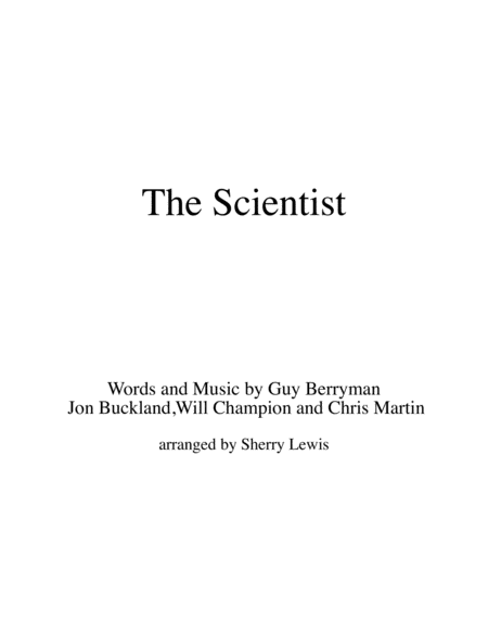 The Scientist String Trio For String Trio Sheet Music