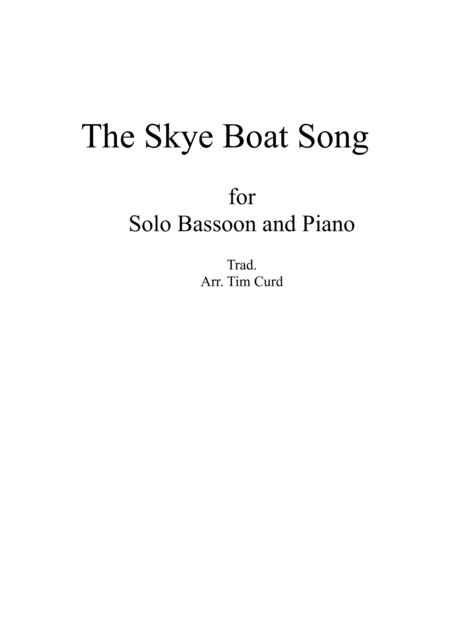 The Skye Boat Song For Solo Bassoon And Piano Sheet Music