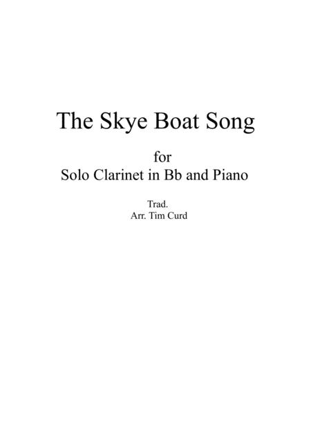 The Skye Boat Song For Solo Clarinet In Bb And Piano Sheet Music