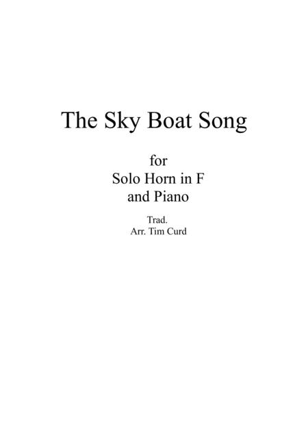 The Skye Boat Song For Solo Horn In F And Piano Sheet Music