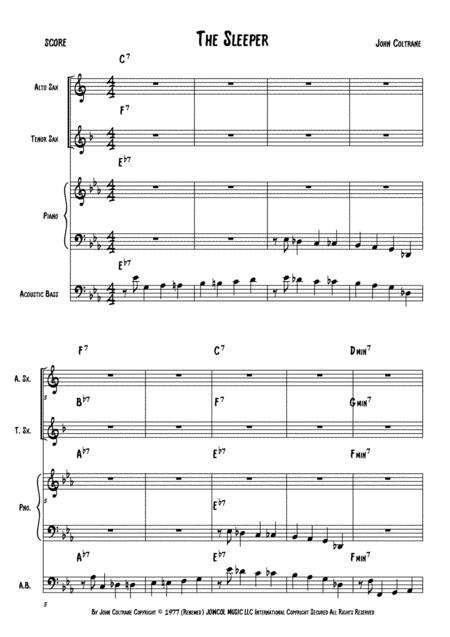 Free Sheet Music The Sleeper