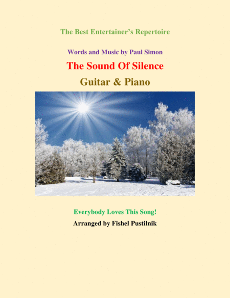 Free Sheet Music The Sound Of Silence For Guitar And Piano