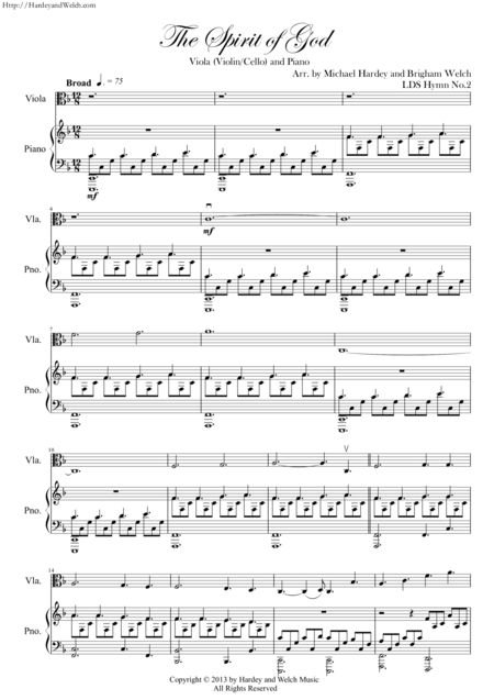 The Spirit Of God Sheet Music