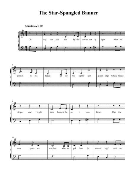 The Star Spangled Banner Level 2 Sheet Music