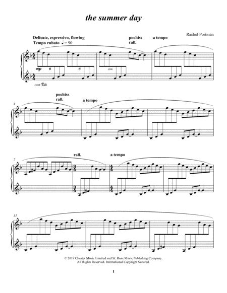 The Summer Day Sheet Music