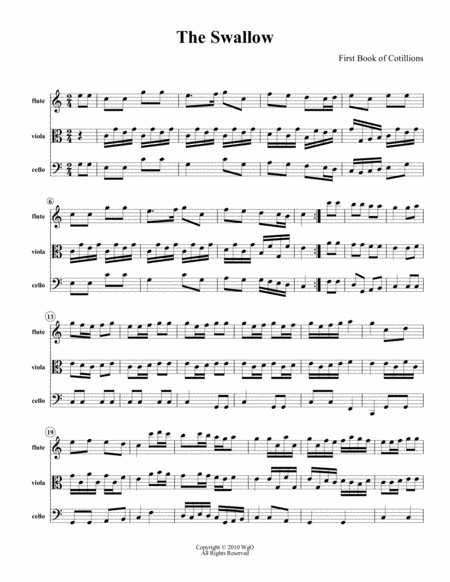 Free Sheet Music The Swallow