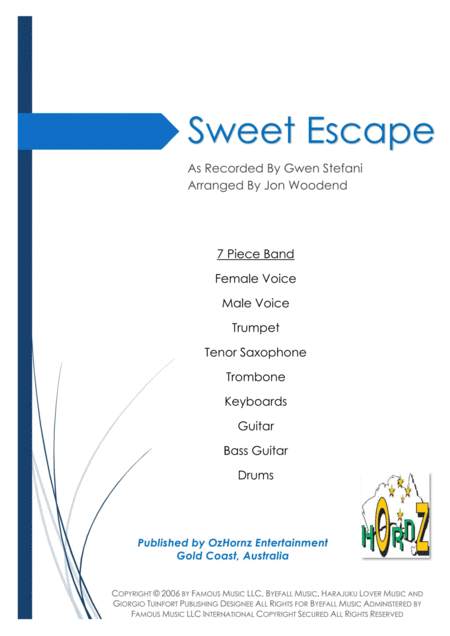 The Sweet Escape Sheet Music