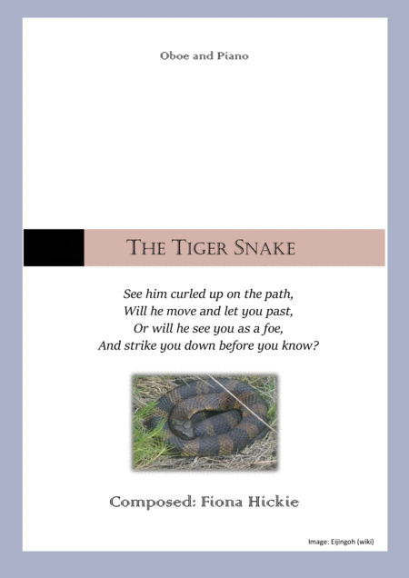 Free Sheet Music The Tiger Snake