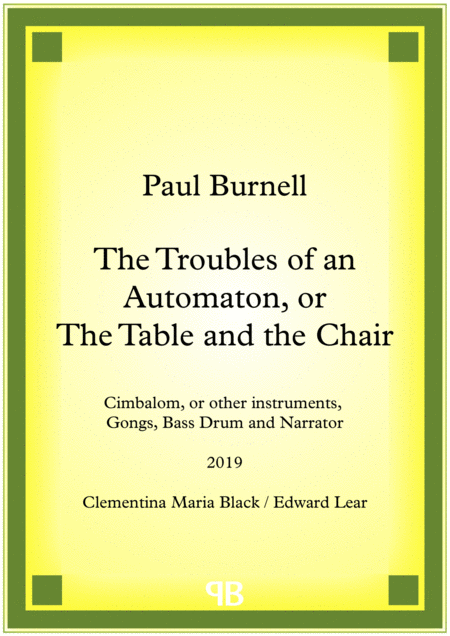 Free Sheet Music The Troubles Of An Automaton Or The Table And The Chair