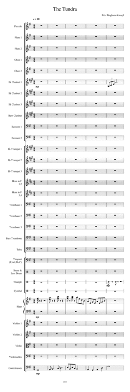 Free Sheet Music The Tundra