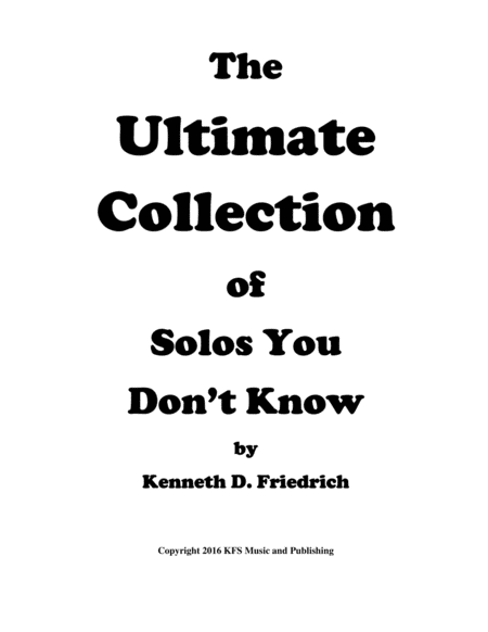 The Ultimate Collection Of Solos You Dont Know Sheet Music