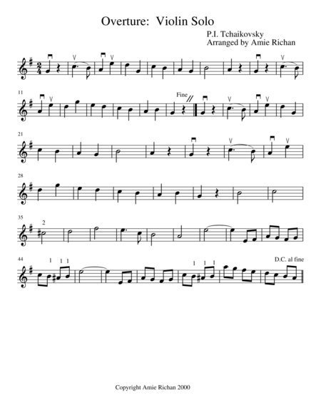 The Violinists Nutcracker Sheet Music