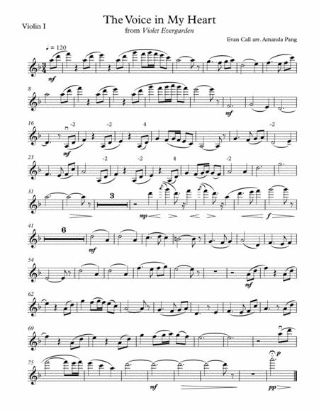 The Voice Inside My Heart Sheet Music