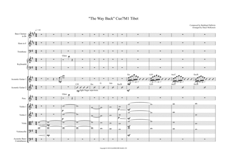 The Way Back Tibet For Chamber Ensemble Or Small Orchestra Sheet Music