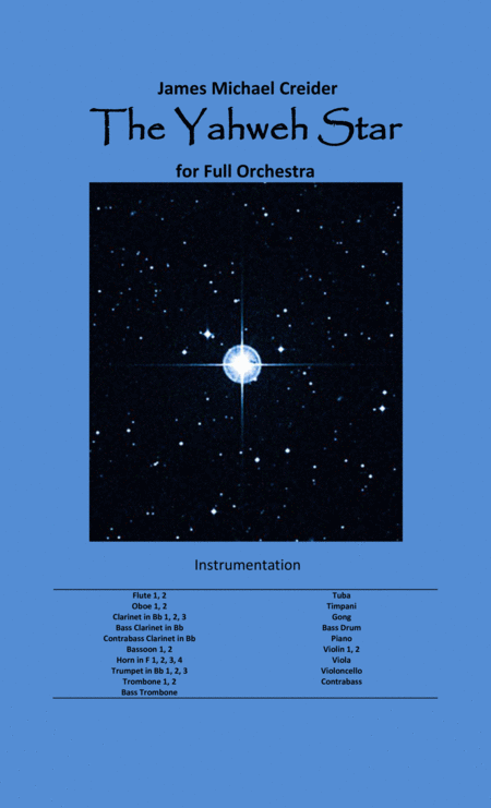 Free Sheet Music The Yahweh Star For Orchestra