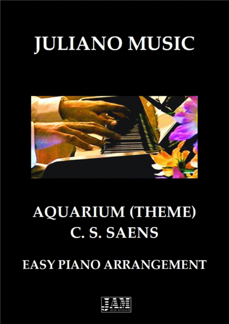 Free Sheet Music Theme From Aquarium Easy Piano C Version Cs Saens