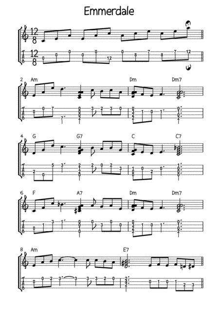 Free Sheet Music Theme From Emmerdale