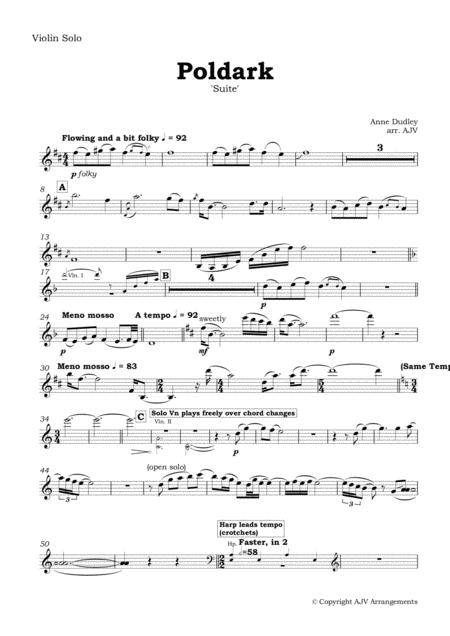 Theme From Poldark For String Ensemble With Harp Keyboard And Percussion Sheet Music